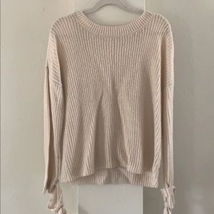 Scoop back sweater